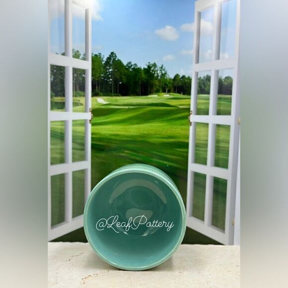 Jenna Turquoise Ceramic Planter Pot with Stud legs attached - Picture 8 of 10